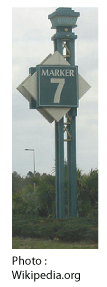 Mile marker image in Orlando