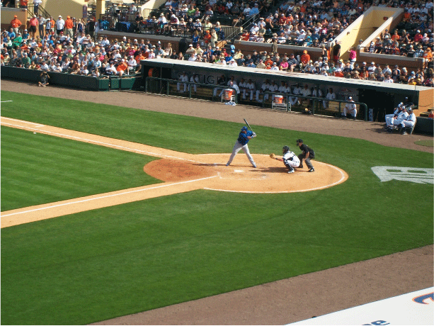 Batter up - major league baseball in action