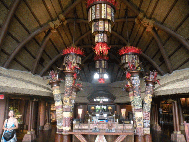 Part of main lobby of Kidani Village at Disney Orlando