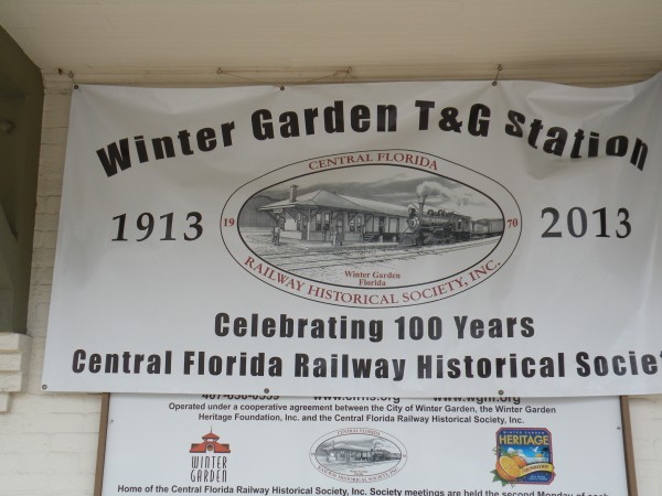 Central Florida Railroad museum downtown Winter Garden Florida