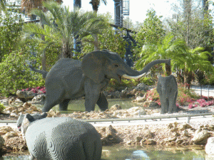In the jungle at Legoland Florida near Orlando
