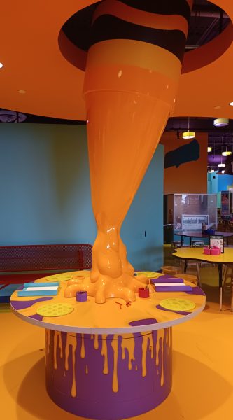 There is a riot of color in every direction at the Crayola Experience