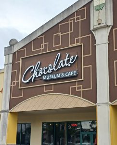 The front facade of the Chocolate Museum & Cafe